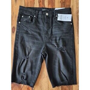 Bluenotes- Emma- High Rise Biker Distress stretch Shorts Sz